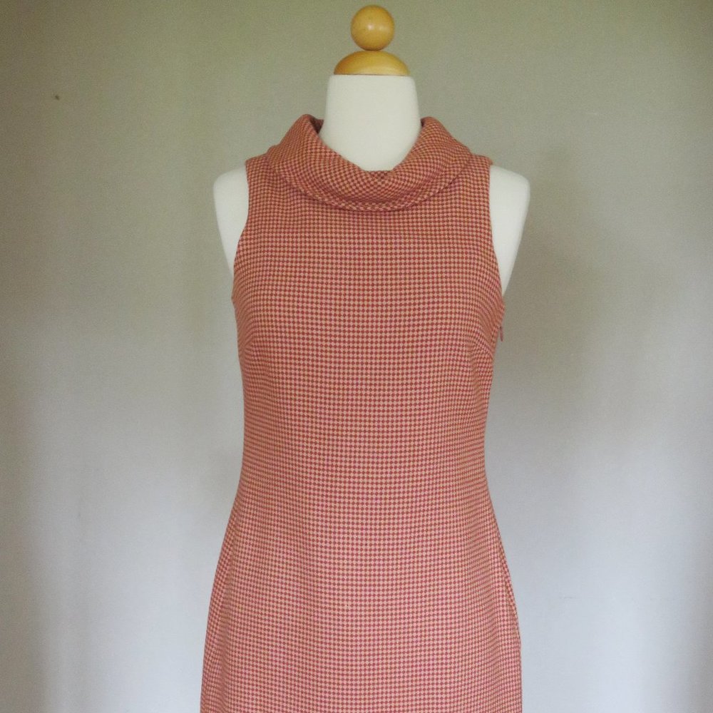 Tocca by Anthropologie Size 4 Wool Blend Terracotta Cowl Neck Dress